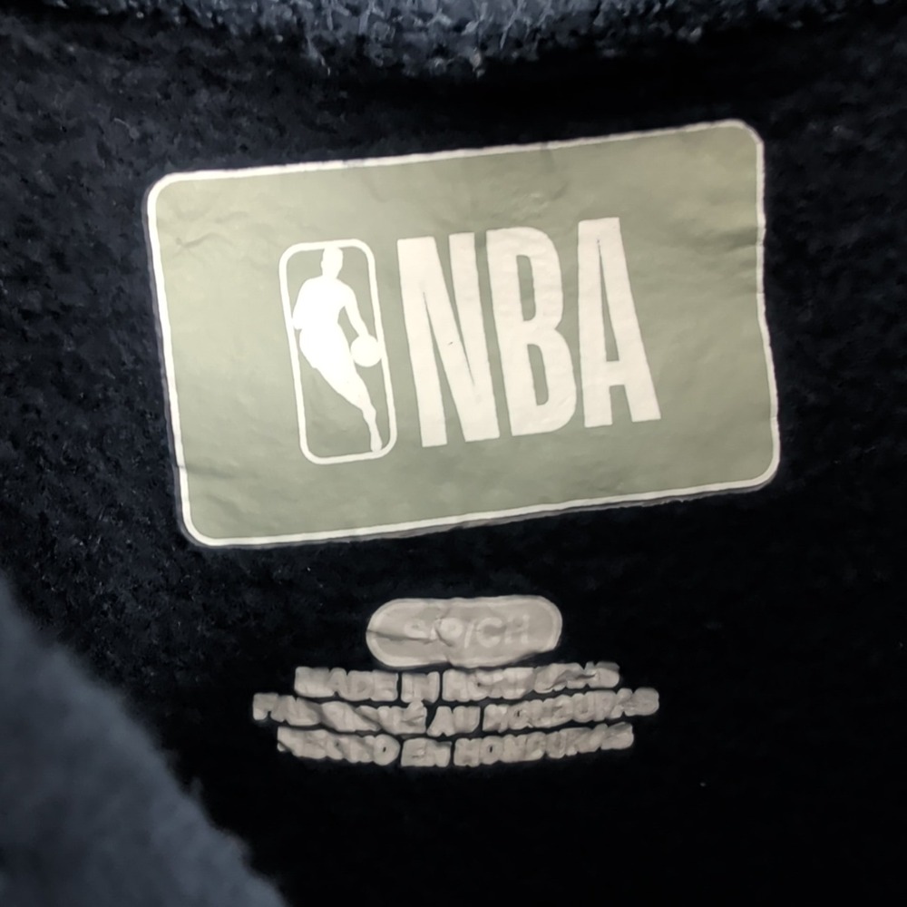 Vtg Denver Nuggets Basketball NBA Mens Navy Blue Spellout Pullover Hoodie Size S - Picture 5 of 7